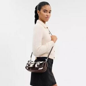 New Arrival! Coach ™ #CCC83 Ashton Bag With Cow Print